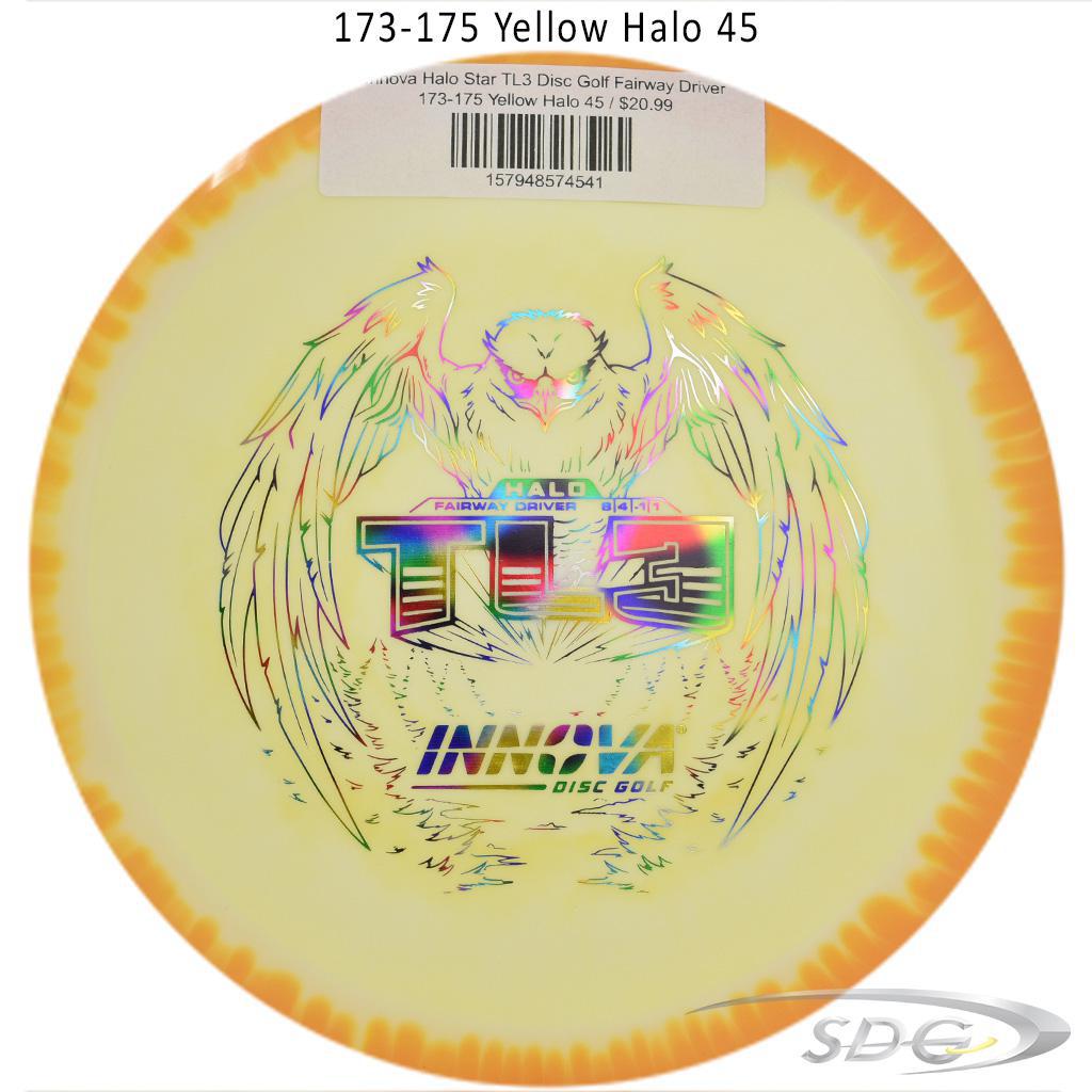 innova-halo-star-tl3-disc-golf-fairway-driver 173-175 Yellow Halo 45 