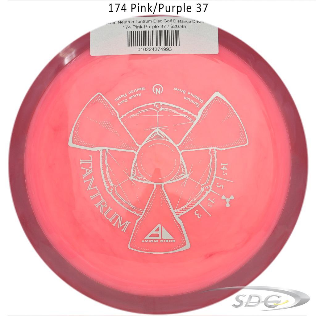 axiom-neutron-tantrum-disc-golf-distance-driver 174 Pink-Purple 37 