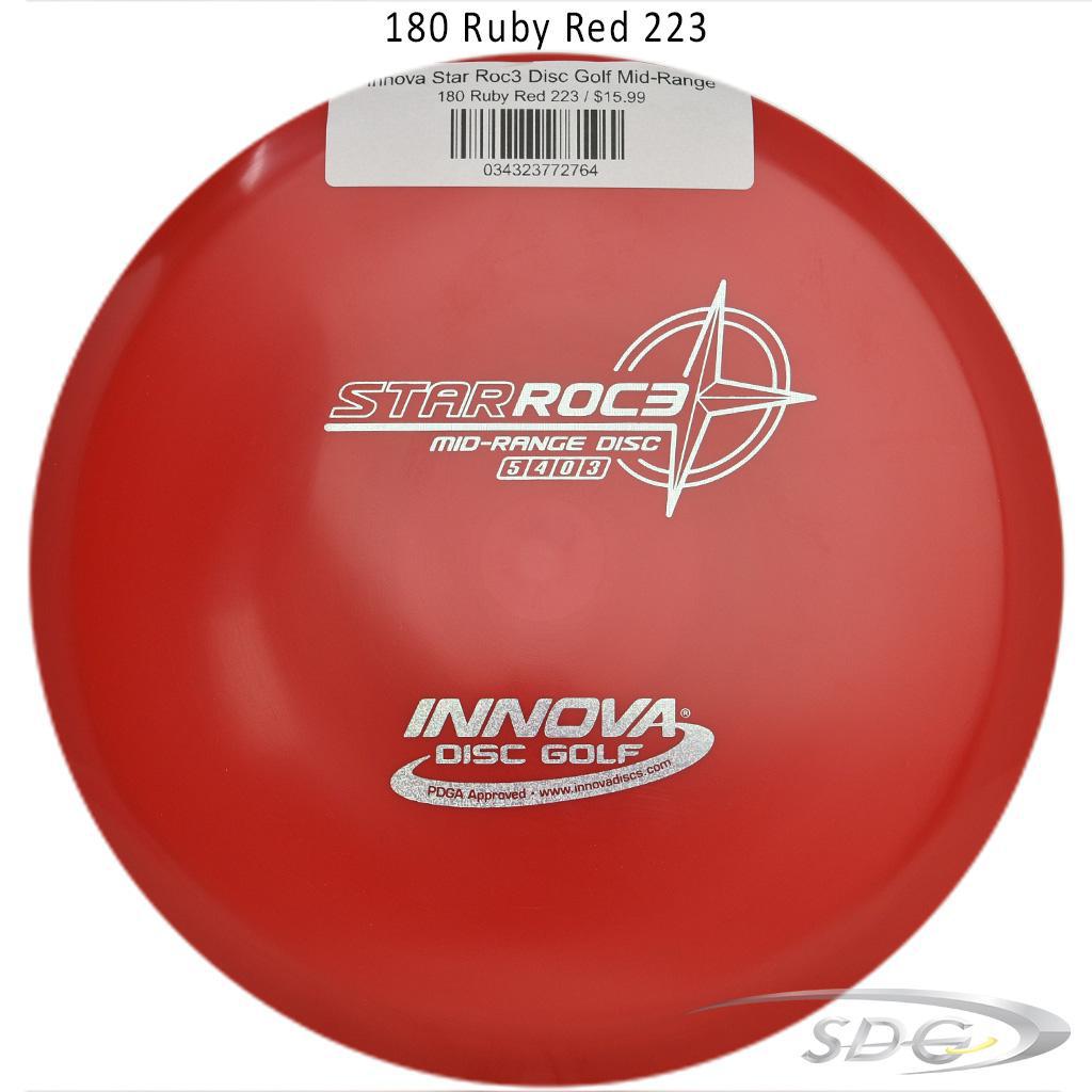 innova-star-roc3-disc-golf-mid-range 180 Ruby Red 223 