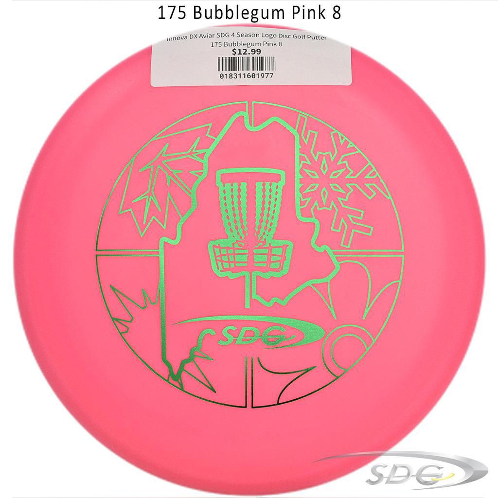 innova-dx-aviar-sdg-4-season-logo-disc-golf-putter 175 Bubblegum Pink 8 