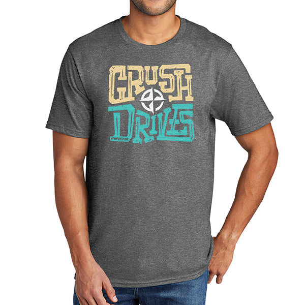 innova-new-era-crush-drives-tri-blend-short-sleeve-tee-disc-golf-apparel Small Heather Graphite