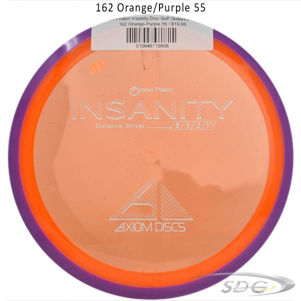 axiom-proton-insanity-disc-golf-distance-driver 162 Orange-Purple 55 