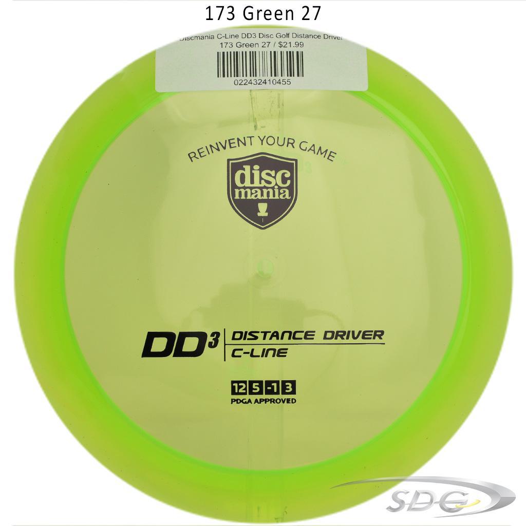 discmania-c-line-dd3-disc-golf-distance-driver 173 Green 27 
