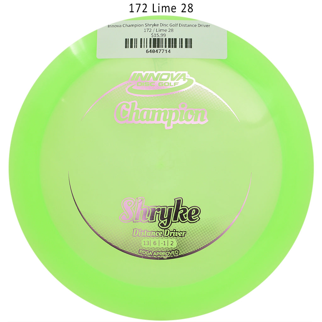 innova-champion-shryke-disc-golf-distance-driver 172 Lime 28