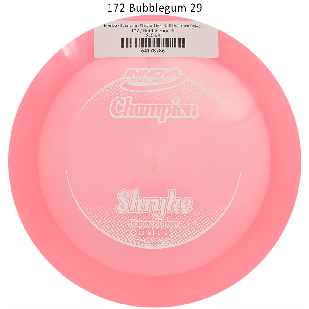 innova-champion-shryke-disc-golf-distance-driver 172 Bubblegum 29