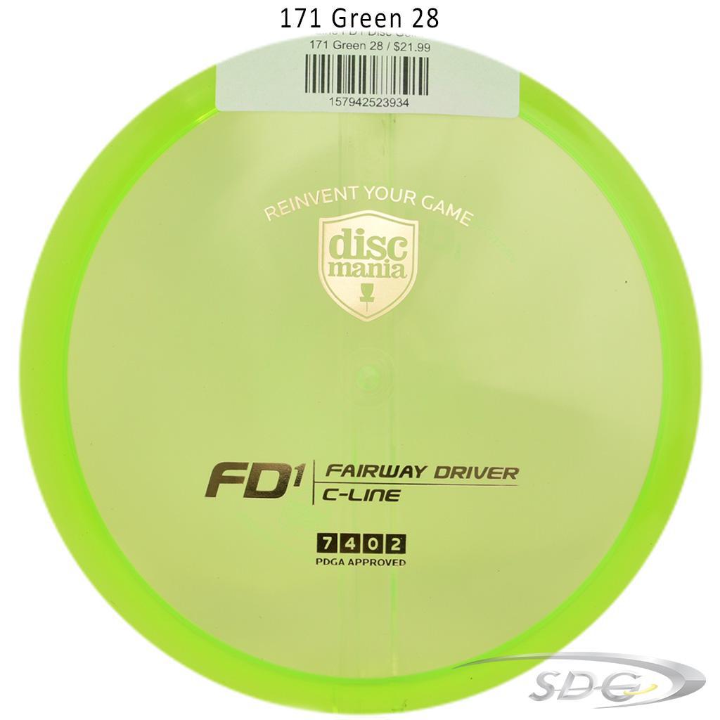 discmania-c-line-fd1-disc-golf-fairway-driver 171 Green 28 