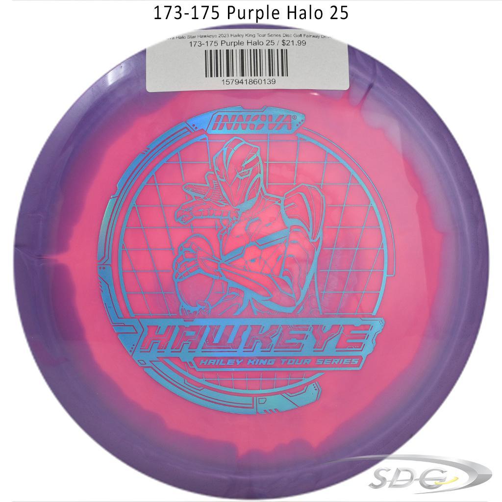 innova-halo-star-hawkeye-2023-hailey-king-tour-series-disc-golf-fairway-driver 173-175 Purple Halo 25 