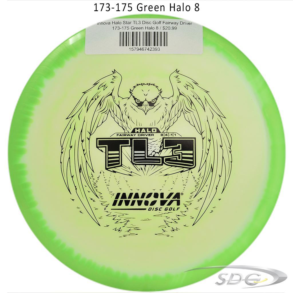 innova-halo-star-tl3-disc-golf-fairway-driver 173-175 Green Halo 8 