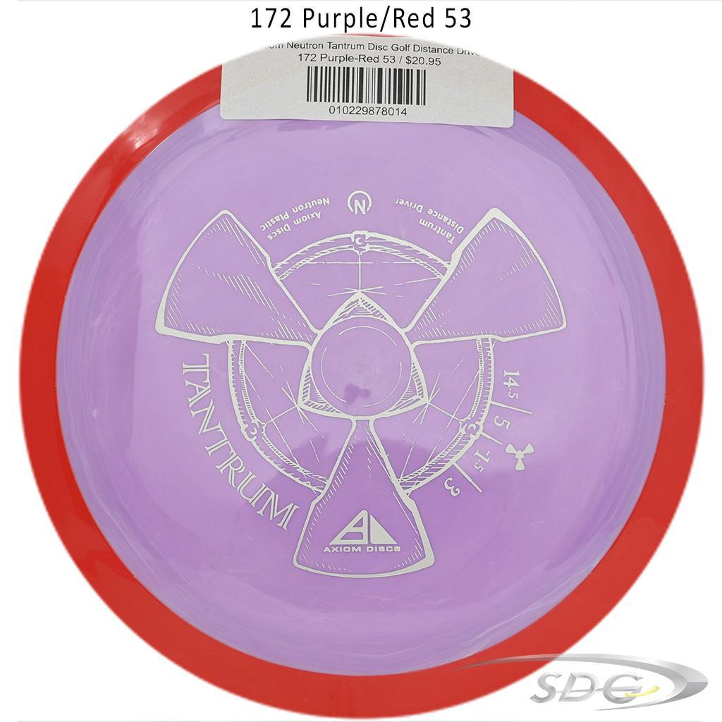 axiom-neutron-tantrum-disc-golf-distance-driver 172 Purple-Red 53 