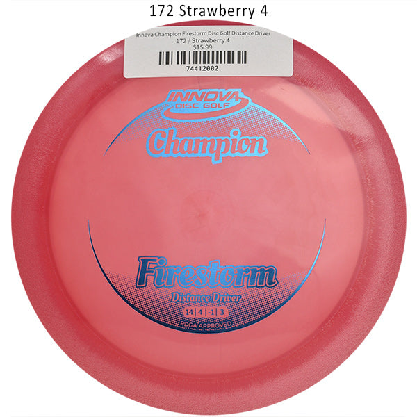 innova-champion-firestorm-disc-golf-distance-driver 172 Strawberry 4