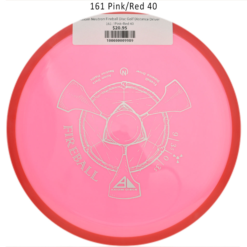 axiom-neutron-fireball-disc-golf-distance-driver 161 Pink-Red 40 