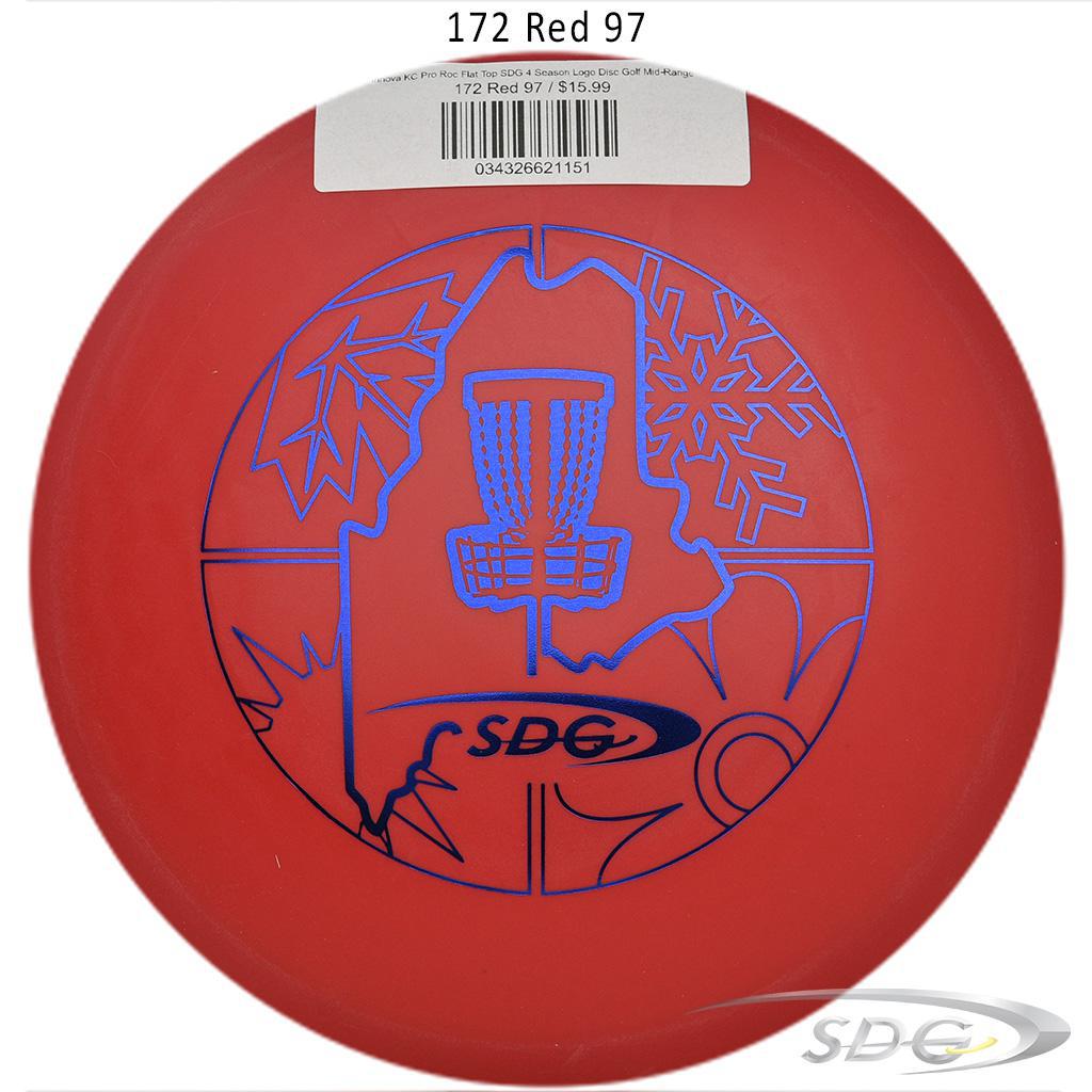 innova-kc-pro-roc-flat-top-sdg-4-season-logo-disc-golf-mid-range 172 Red 97 