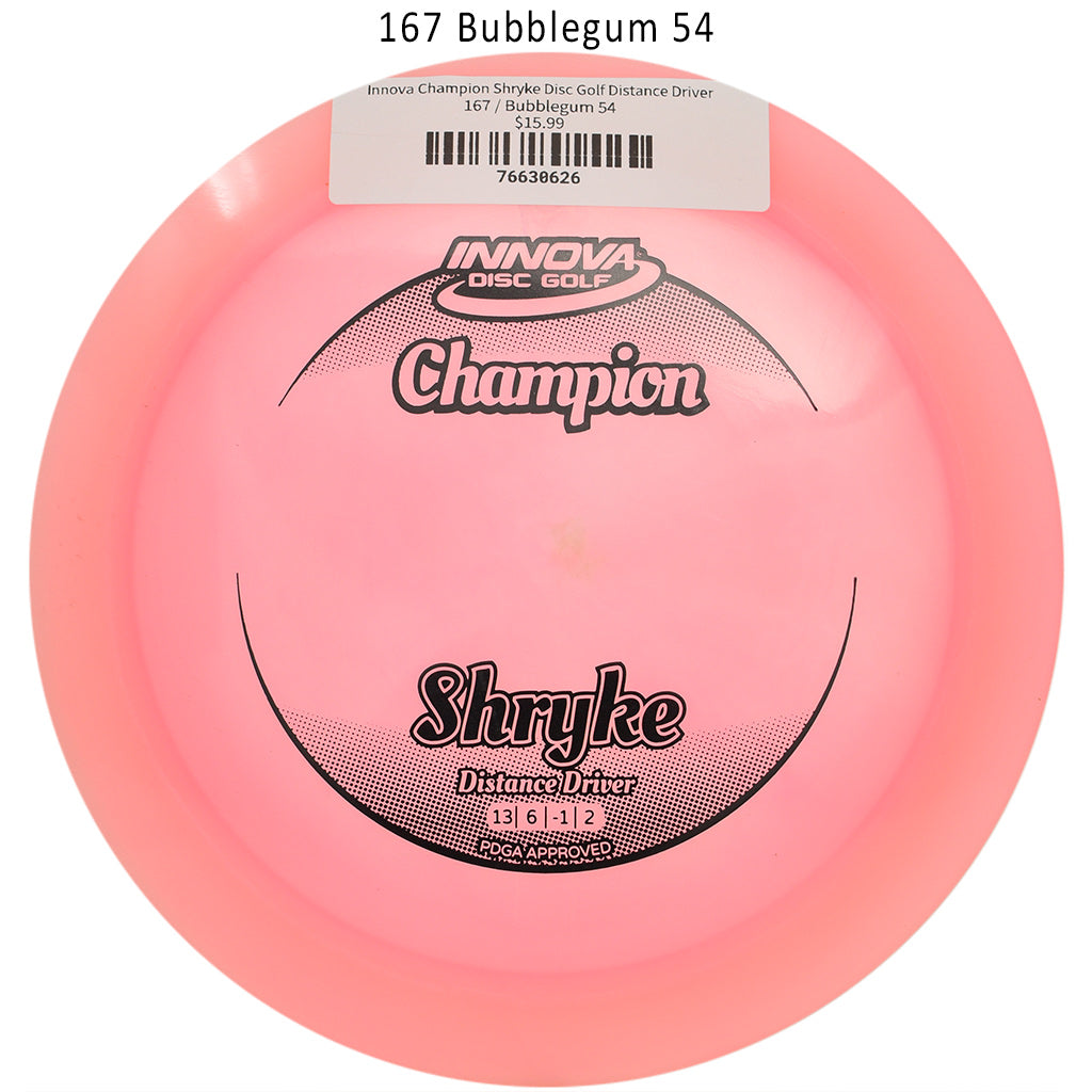 innova-champion-shryke-disc-golf-distance-driver 167 Bubblegum 54
