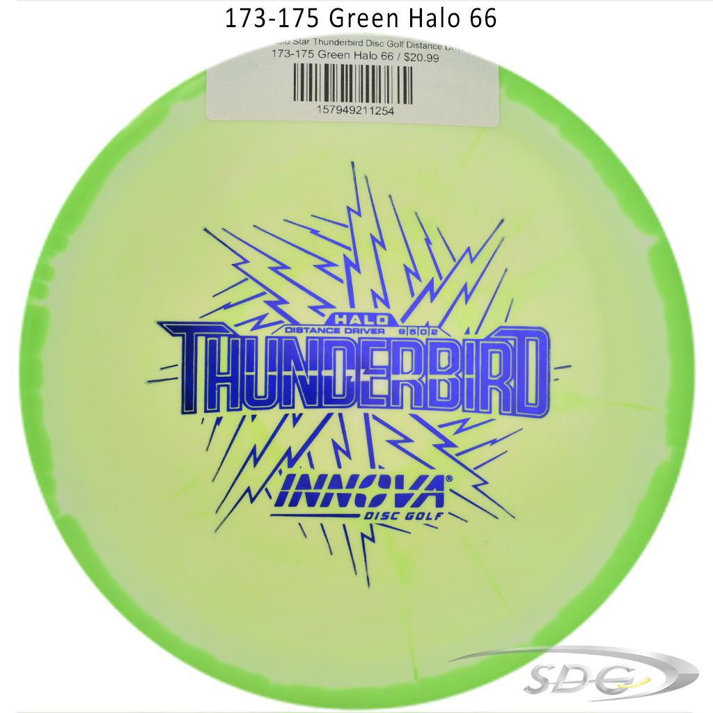 innova-halo-star-thunderbird-disc-golf-distance-driver 173-175 Green Halo 66 