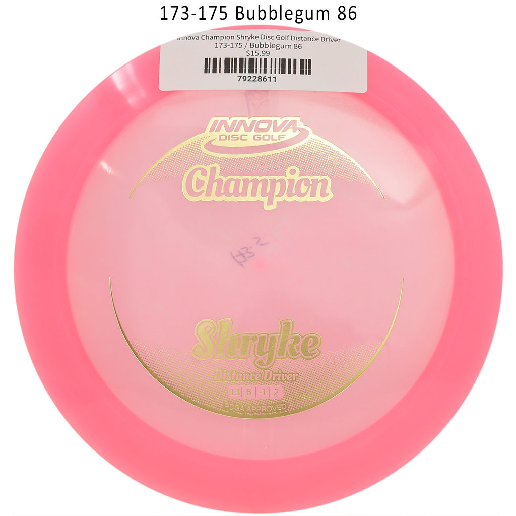 innova-champion-shryke-disc-golf-distance-driver 173-175 Bubblegum 86