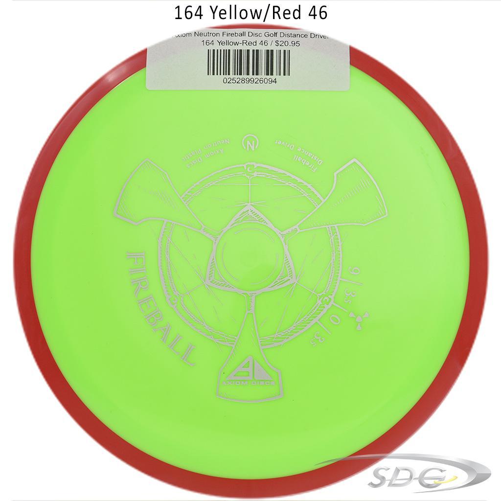 axiom-neutron-fireball-disc-golf-distance-driver 164 Yellow-Red 46 