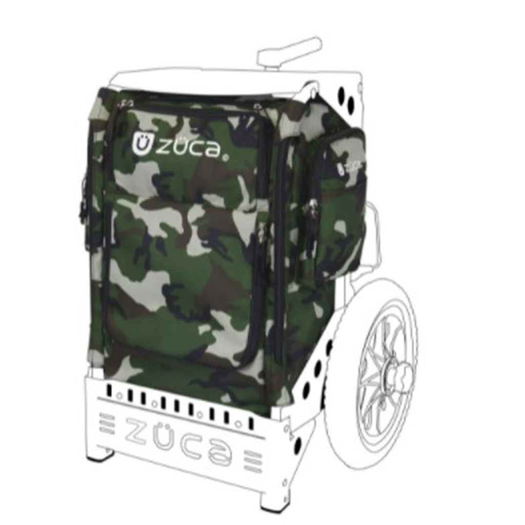 Zuca Trekker Insert Bag Disc Golf Cart Accessories LG Backpack Cart Camo