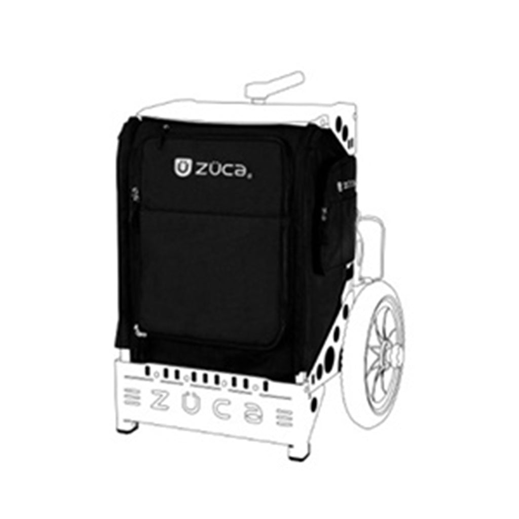 Zuca Trekker Insert Bag Disc Golf Cart Accessories Backpack  cart Black