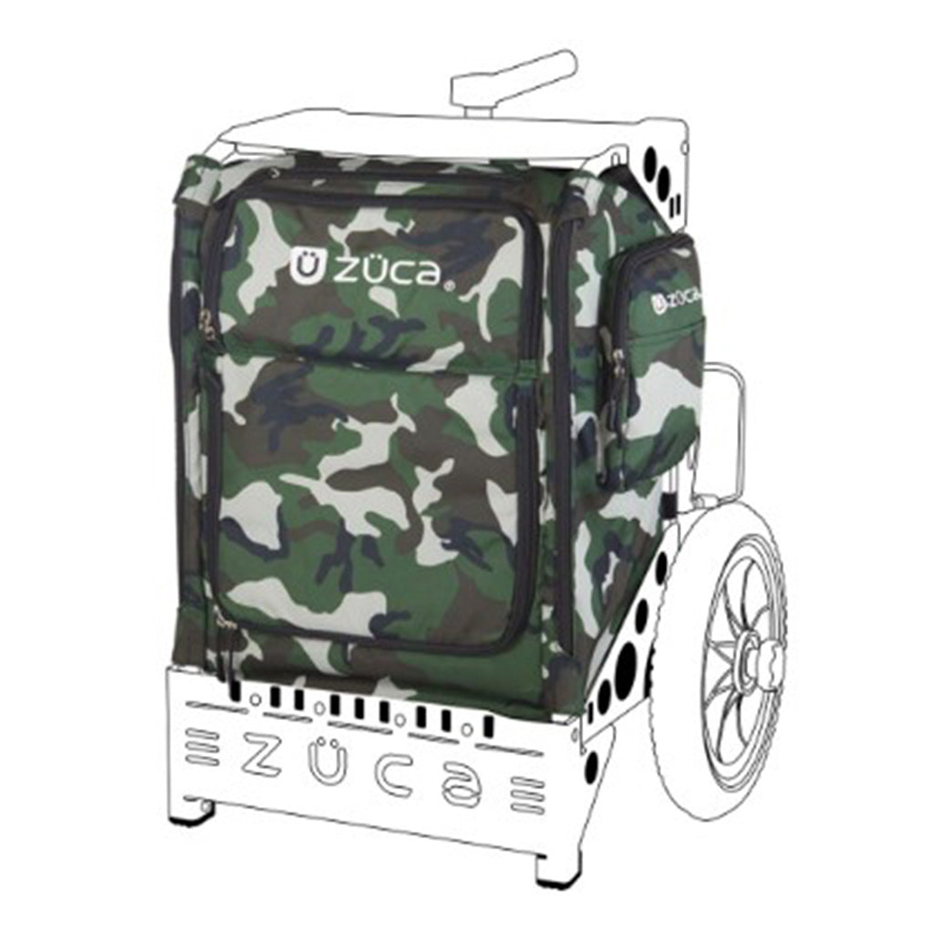 Zuca Trekker Insert Bag Disc Golf Cart Accessories Backpack cart Camo
