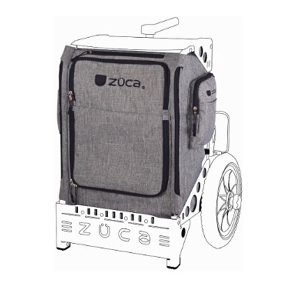 Zuca Trekker Insert Bag Disc Golf Cart Accessories Backpack LG cart gray
