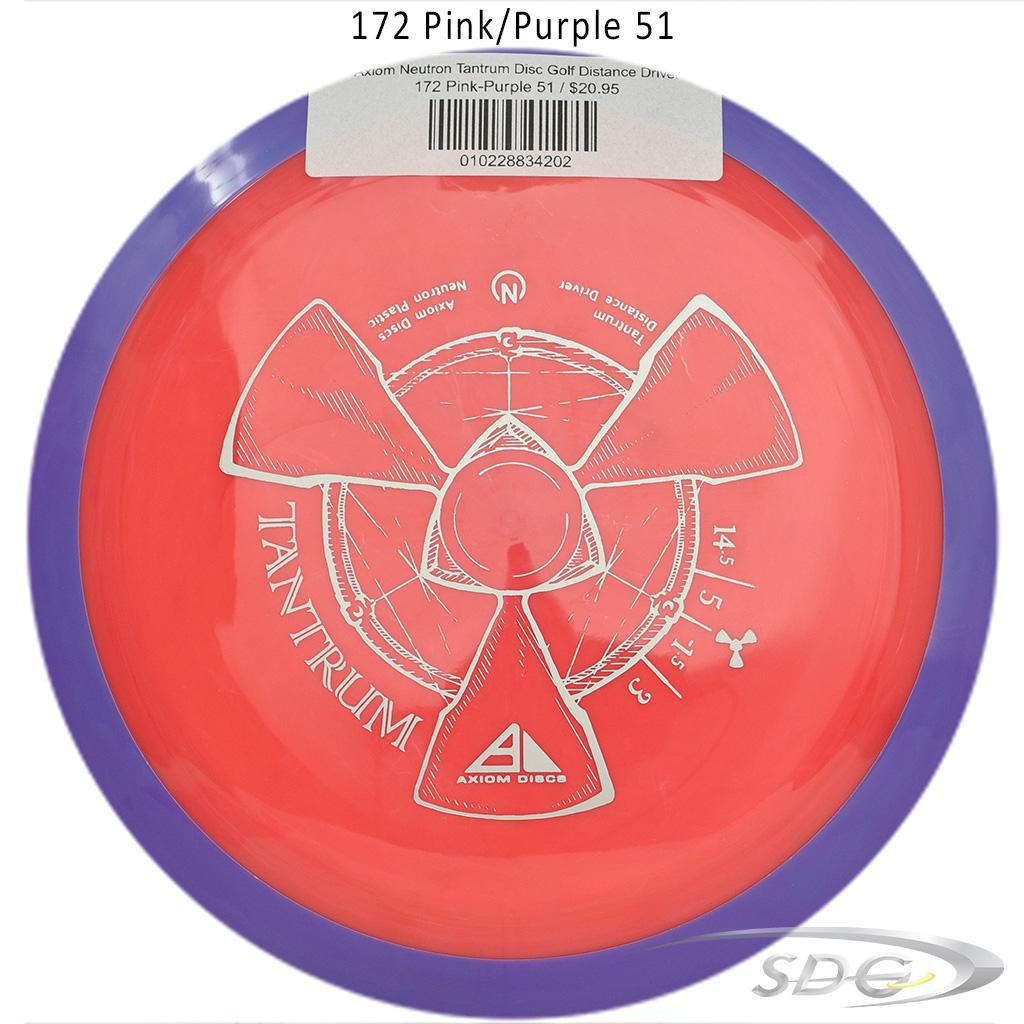 axiom-neutron-tantrum-disc-golf-distance-driver 172 Pink-Purple 51 