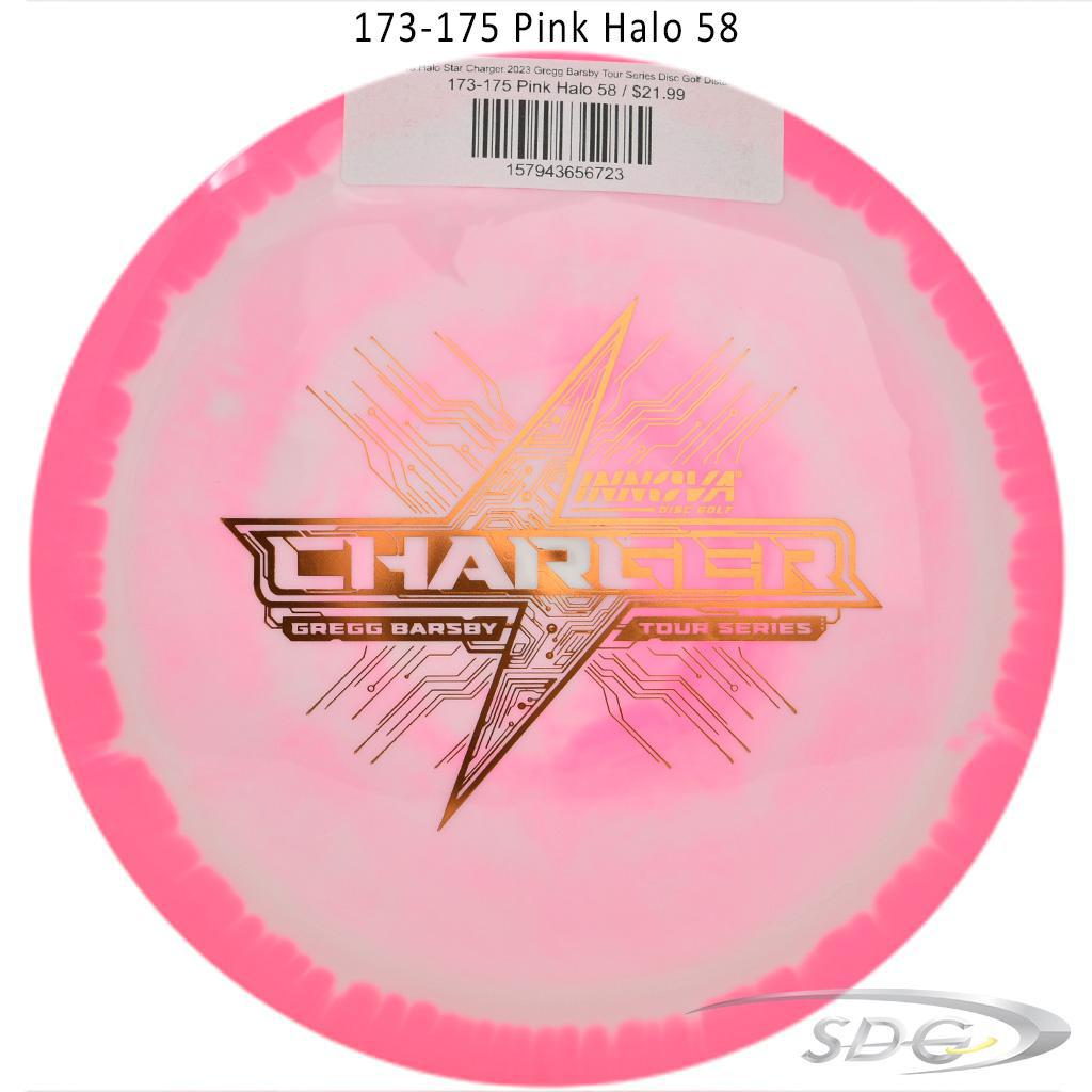 innova-halo-star-charger-2023-gregg-barsby-tour-series-disc-golf-distance-driver 173-175 Pink Halo 58 