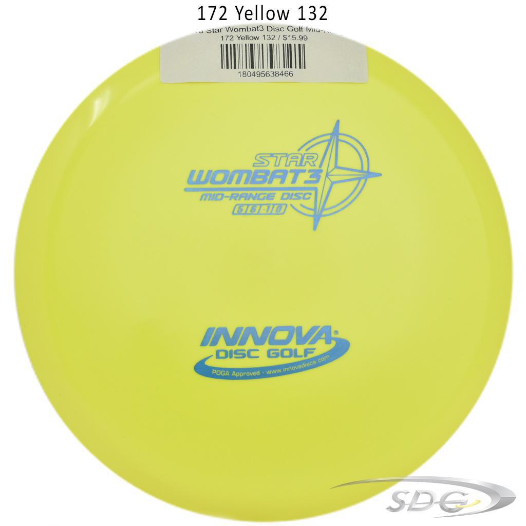 innova-star-wombat3-disc-golf-mid-range 172 Yellow 132 