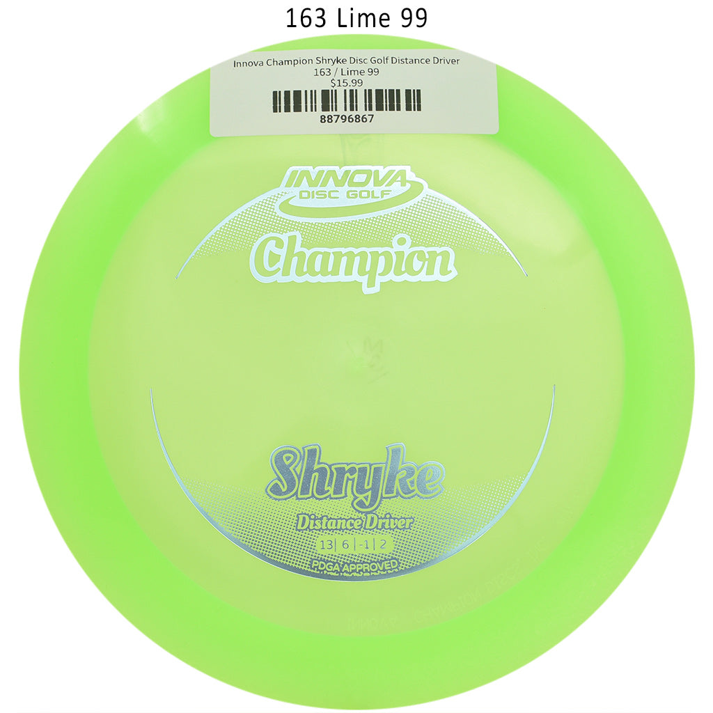 innova-champion-shryke-disc-golf-distance-driver 163 Lime 99