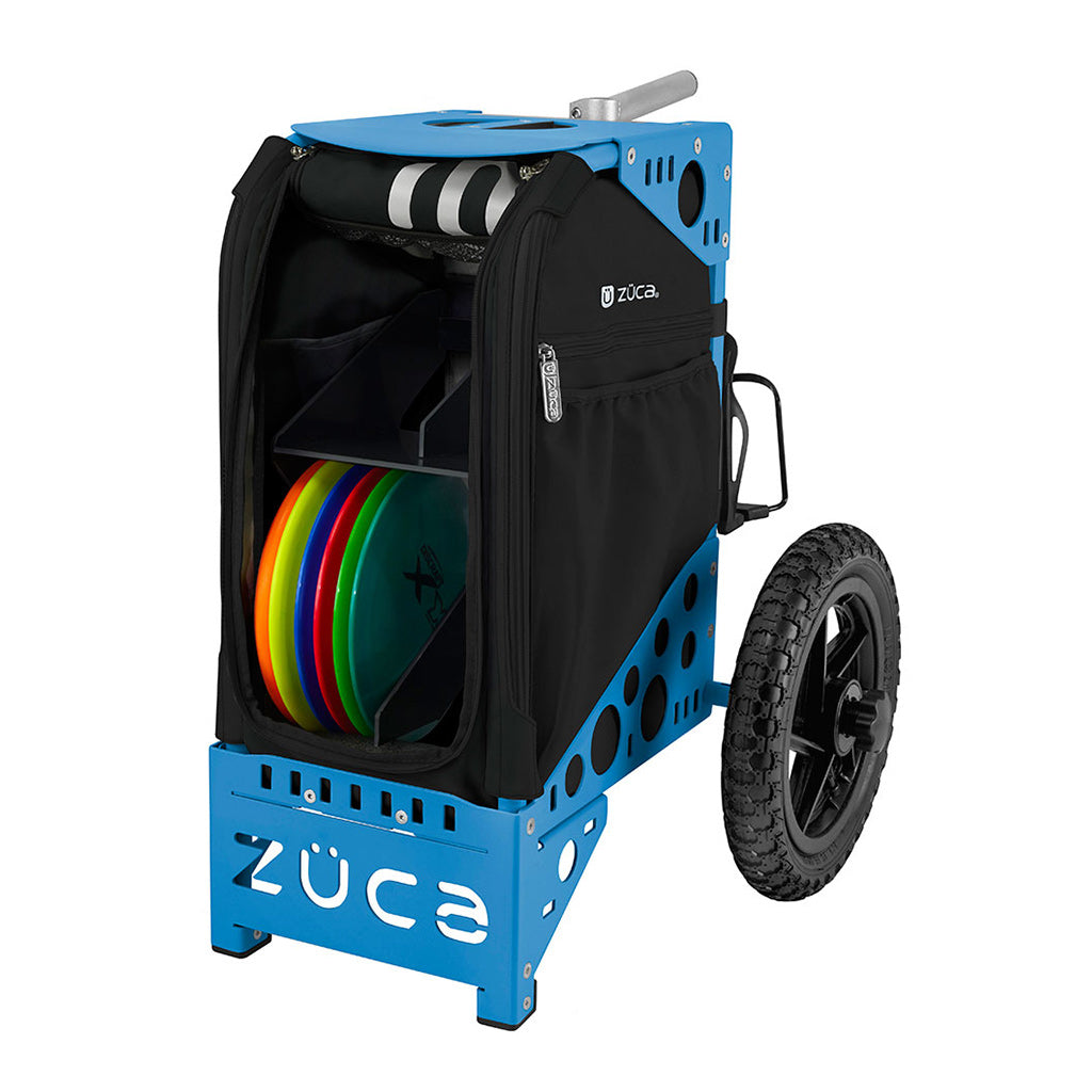 zuca-all-terrain-disc-golf-cart Onyx/Blue 