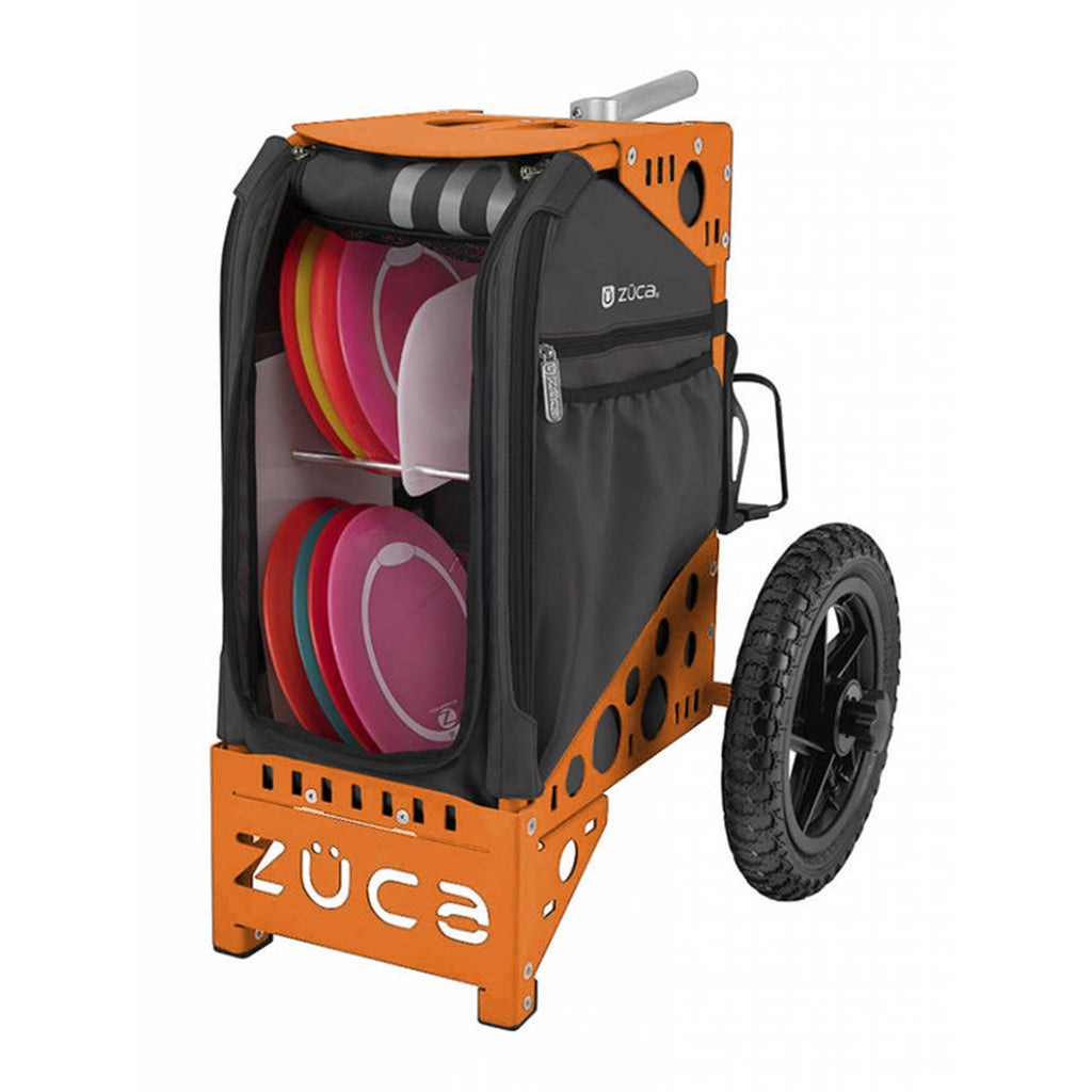 zuca-all-terrain-disc-golf-cart Gunmetal-Orange* 