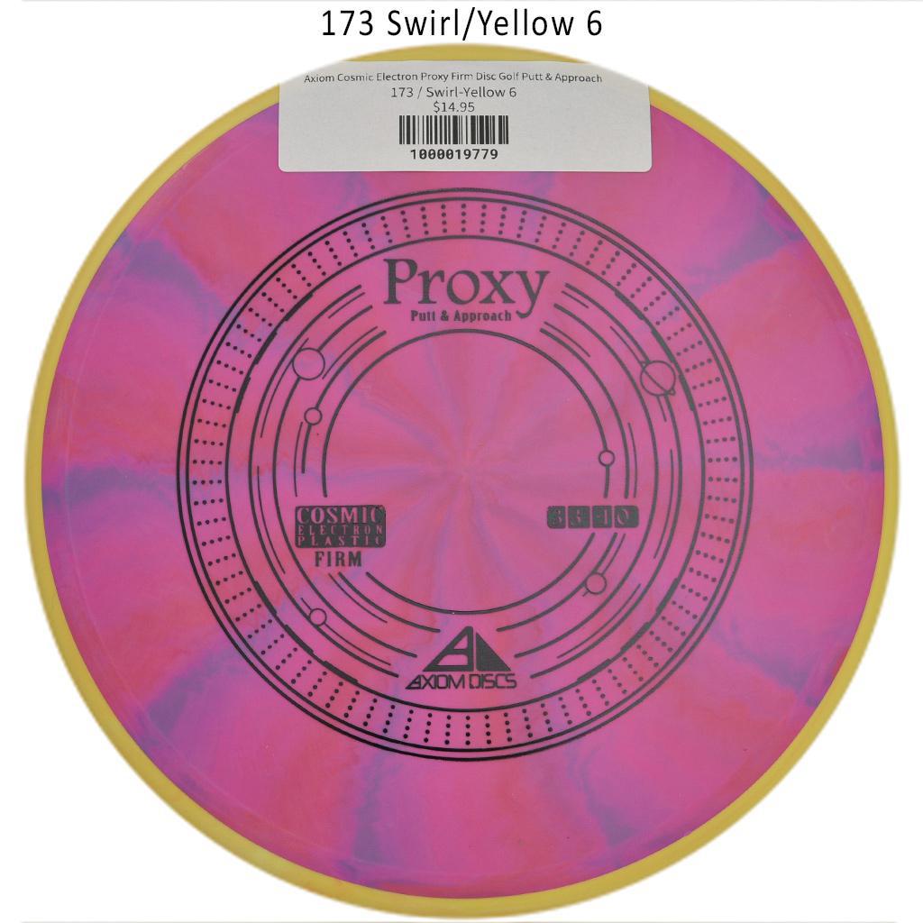 axiom-cosmic-electron-proxy-firm-disc-golf-putt-approach 173 Swirl-Yellow 6 