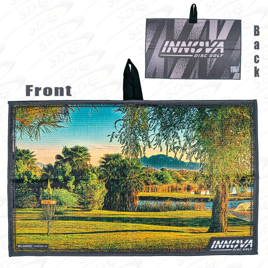 innova-2023-tour-course-disc-golf-towel Black Wild Horse 