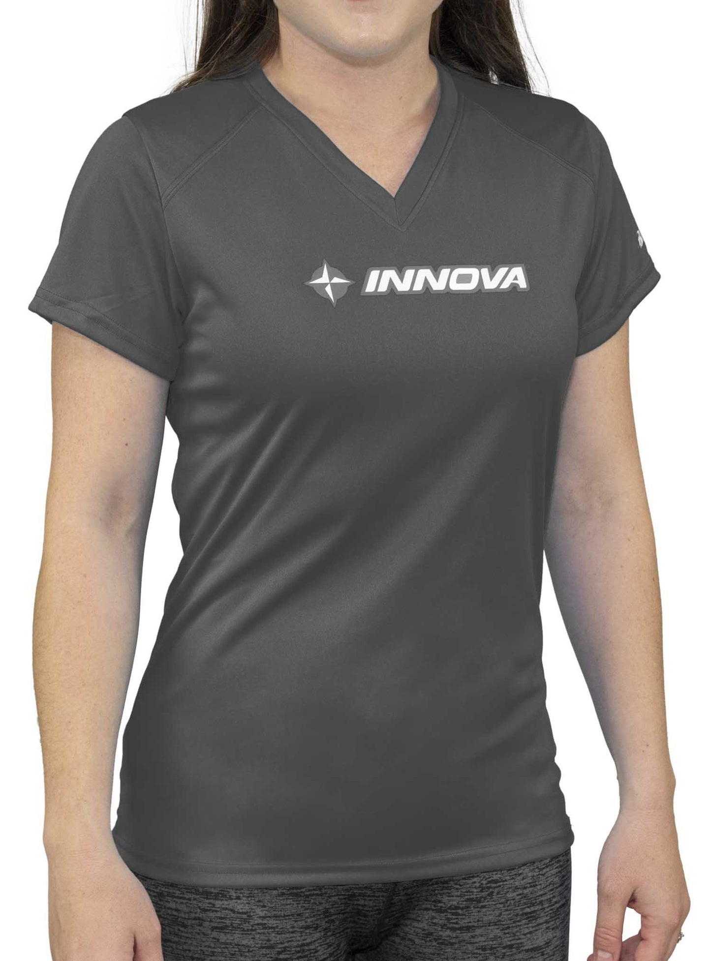 innova-ladies-prime-star-core-performance-short-sleeve-tee-disc-golf-apparel Medium Graphite