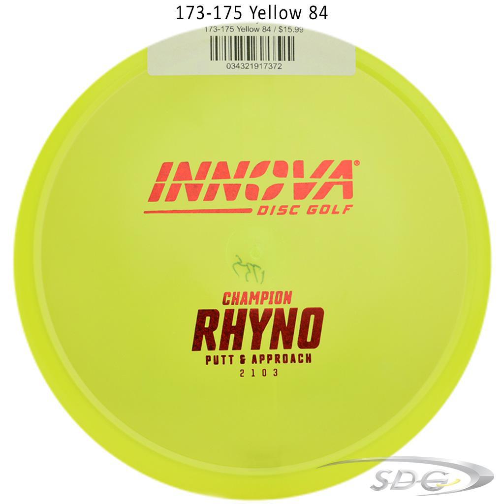 innova-champion-rhyno-disc-golf-putter 173-175 Yellow 84 
