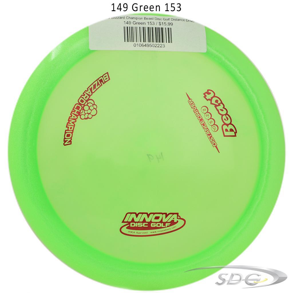 innova-blizzard-champion-beast-disc-golf-distance-driver 149 Green 153