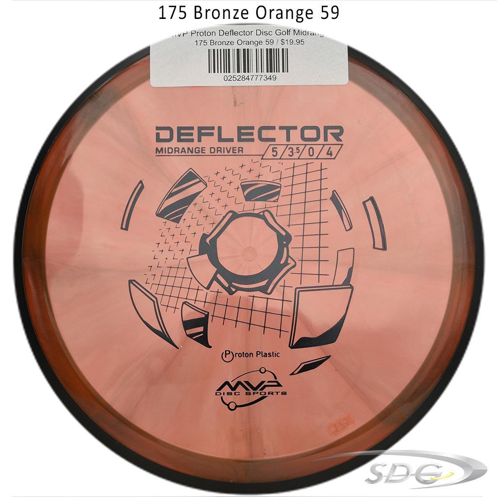 mvp-proton-deflector-disc-golf-midrange 175 Bronze Orange 59 