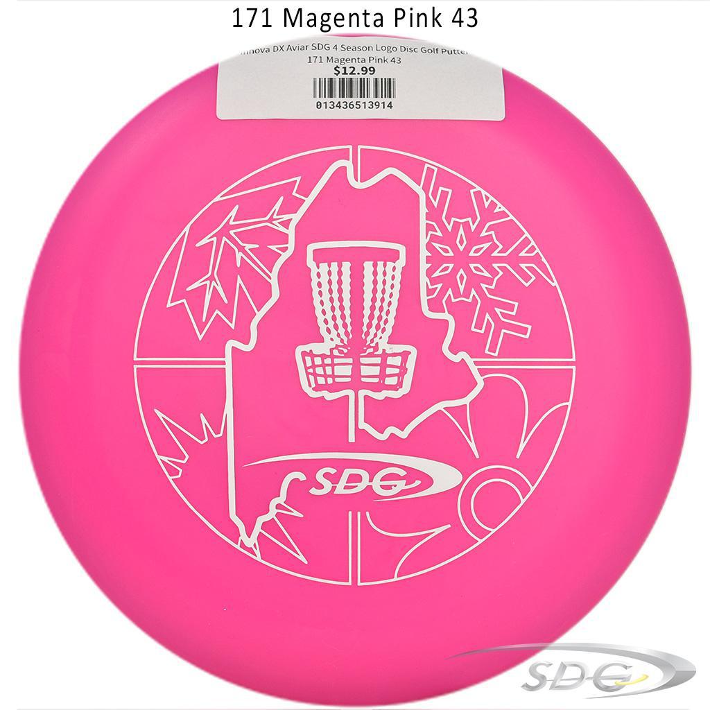 innova-dx-aviar-sdg-4-season-logo-disc-golf-putter 171 Magenta Pink 43 