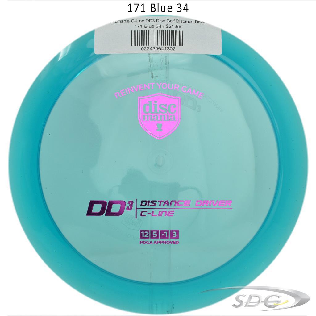 discmania-c-line-dd3-disc-golf-distance-driver 171 Blue 34 
