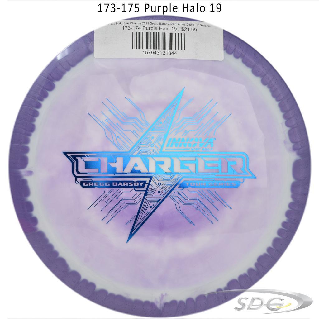 innova-halo-star-charger-2023-gregg-barsby-tour-series-disc-golf-distance-driver 173-174 Purple Halo 19 