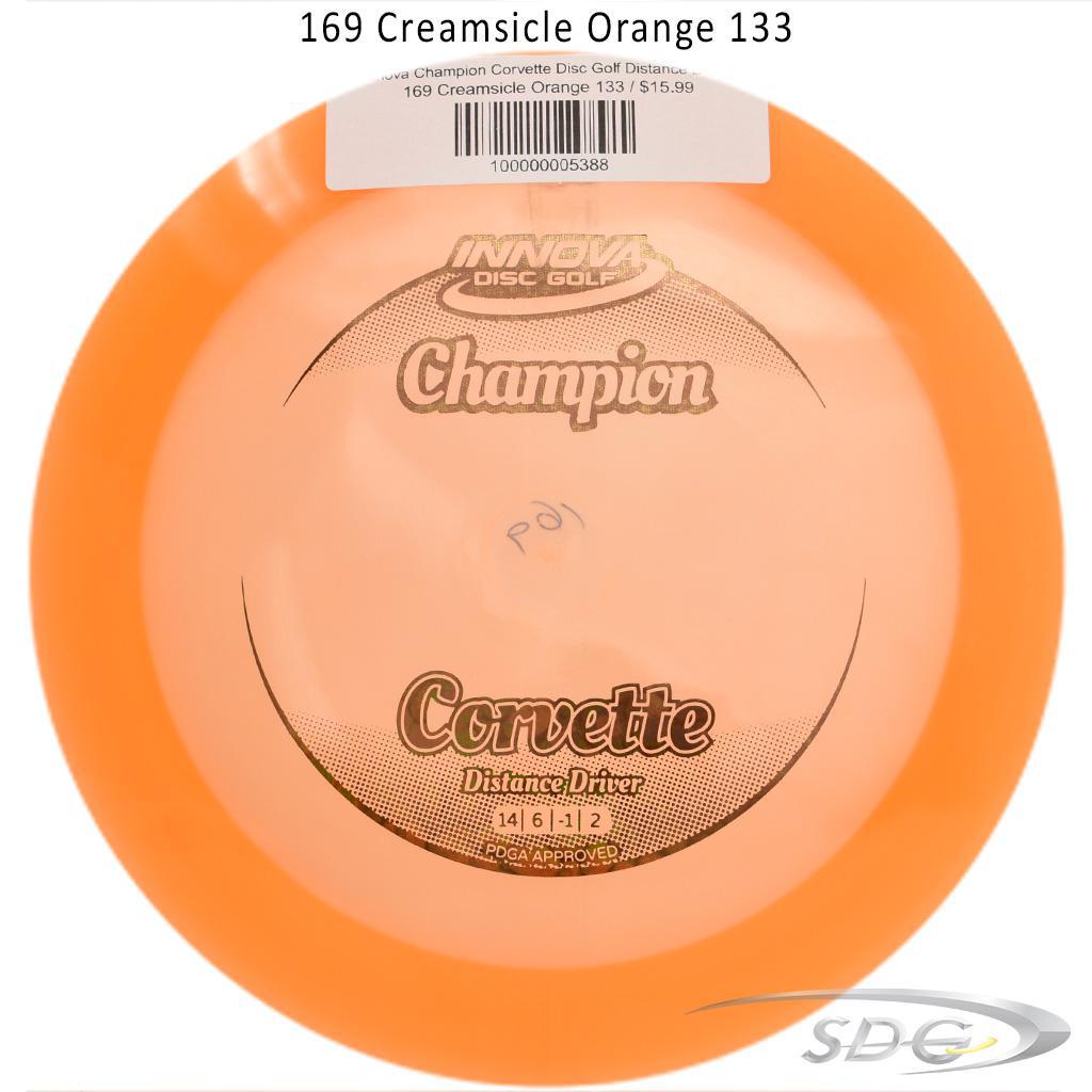 innova-champion-corvette-disc-golf-distance-driver 169 Creamsicle Orange 133 