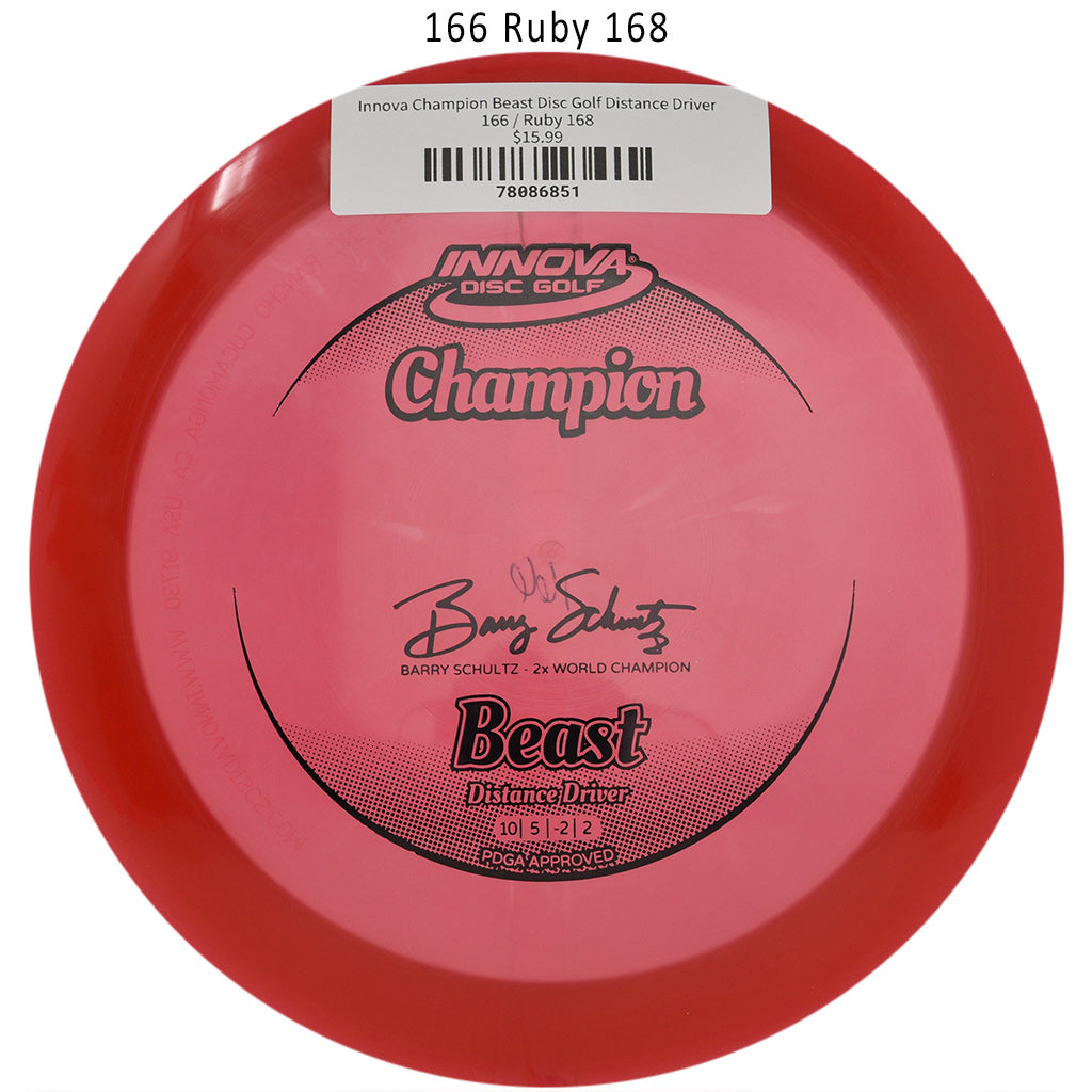 innova-champion-beast-disc-golf-distance-driver 166 Ruby 168
