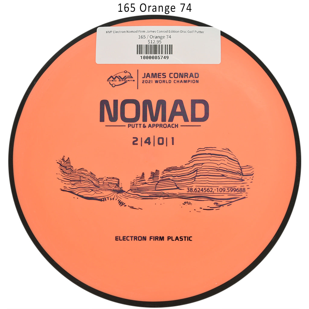 mvp-electron-nomad-firm-james-conrad-edition-disc-golf-putter 165 Orange 74 