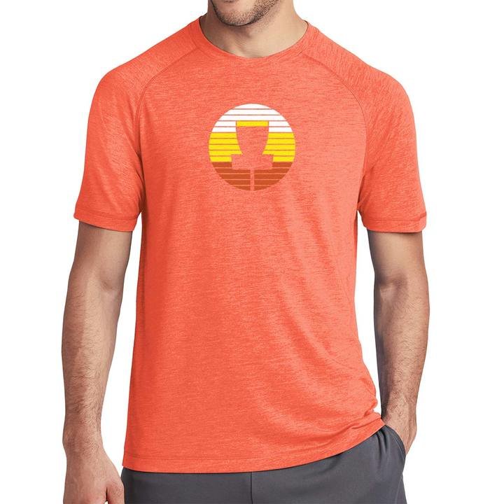 innova-target-tri-blend-performance-short-sleeve-disc-golf-apparel XSmall Dark Orange Heather