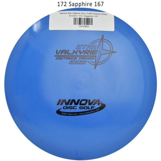 innova-star-valkyrie-disc-golf-distance-driver 172 Sapphire 167