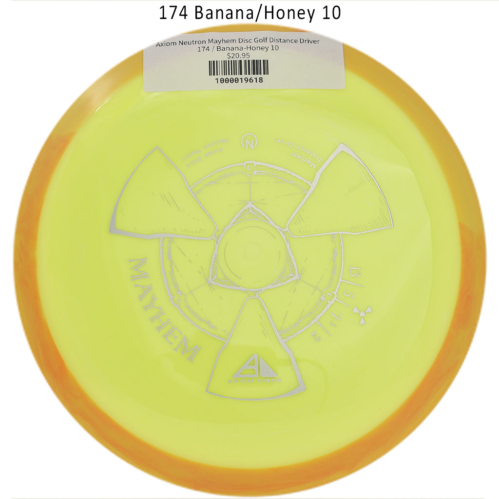 axiom-neutron-mayhem-disc-golf-distance-driver 174 Banana-Honey 10 