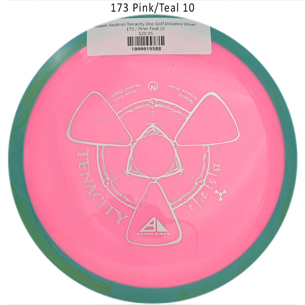 axiom-neutron-tenacity-disc-golf-distance-driver 173 Pink-Teal 10 