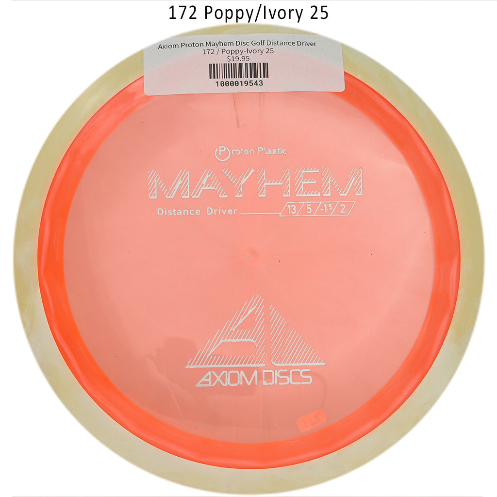 axiom-proton-mayhem-disc-golf-distance-driver 172 Poppy-Ivory 25