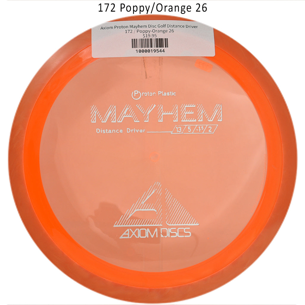 axiom-proton-mayhem-disc-golf-distance-driver 172 Poppy-Orange 26