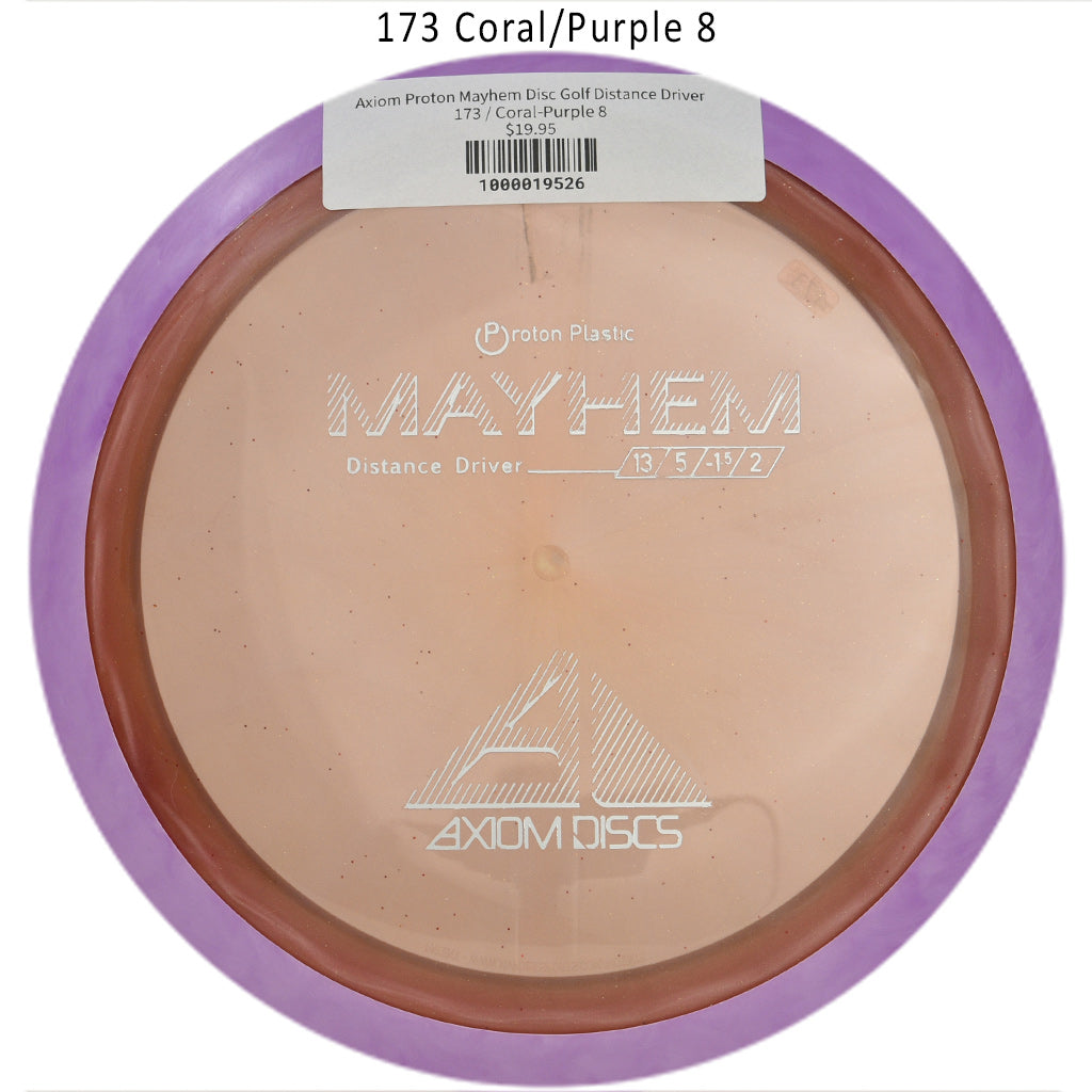 axiom-proton-mayhem-disc-golf-distance-driver 173 Coral-Purple 8