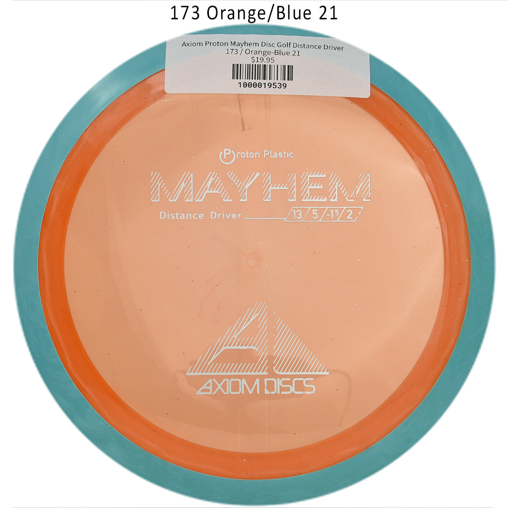 axiom-proton-mayhem-disc-golf-distance-driver 173 Orange-Blue 21